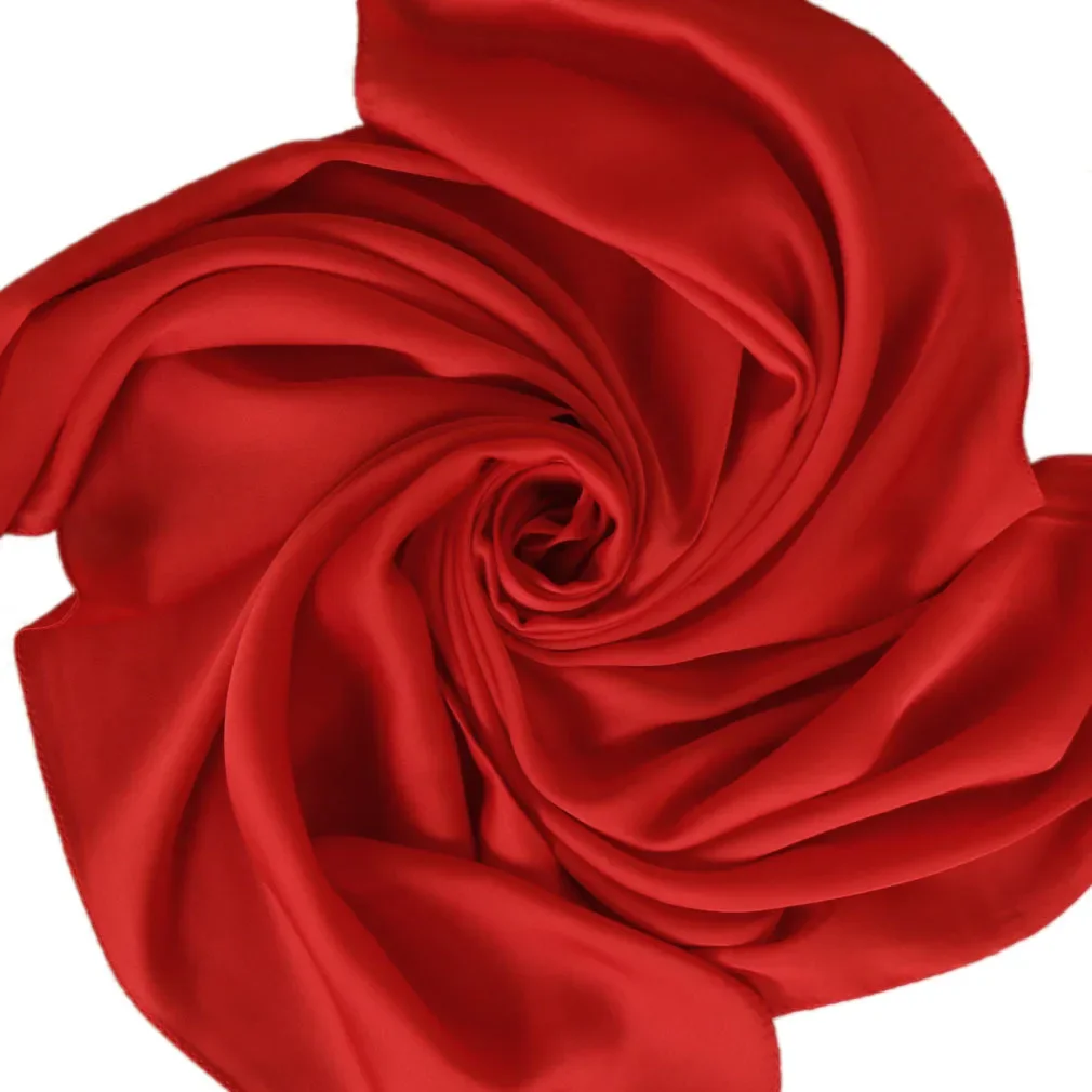 Satin Scarf Women 70cm Solid C - огляд і ціна Ascot Neck Scarf
