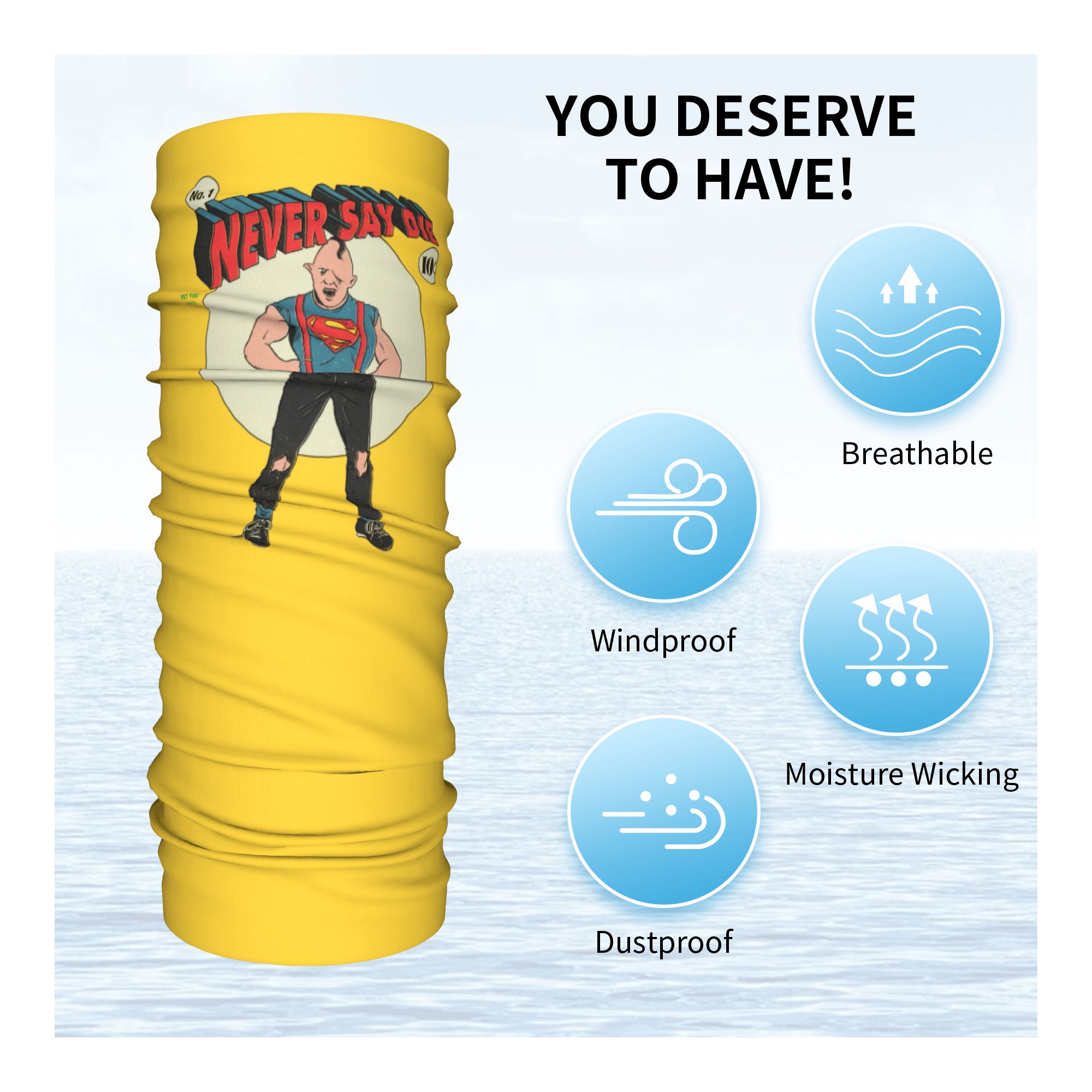 Custom The Goonies Never Say D - огляд і ціна Neck Warmer Tube