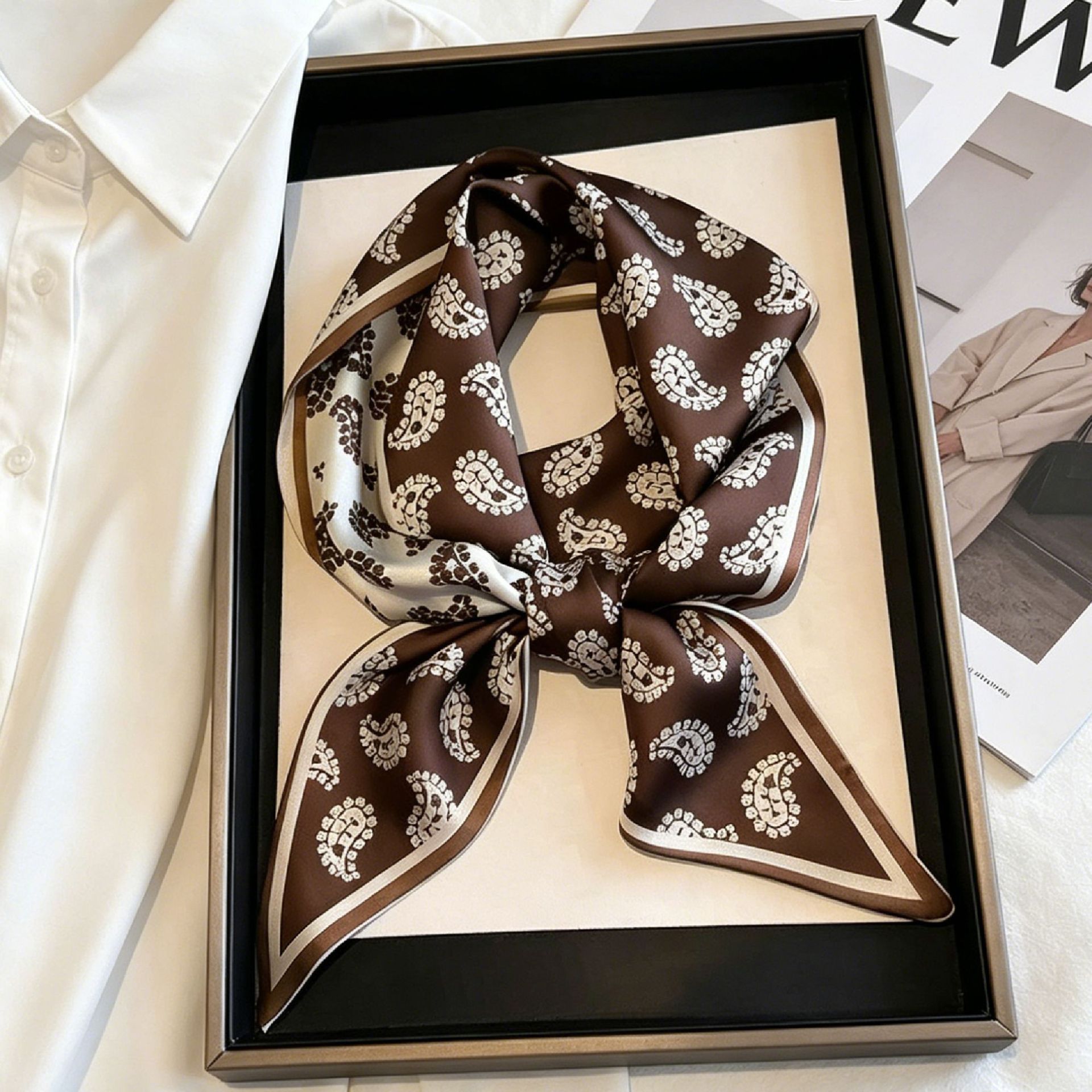 Luxury Long Neckerchief Skinny - огляд і ціна Ascot Neck Scarf