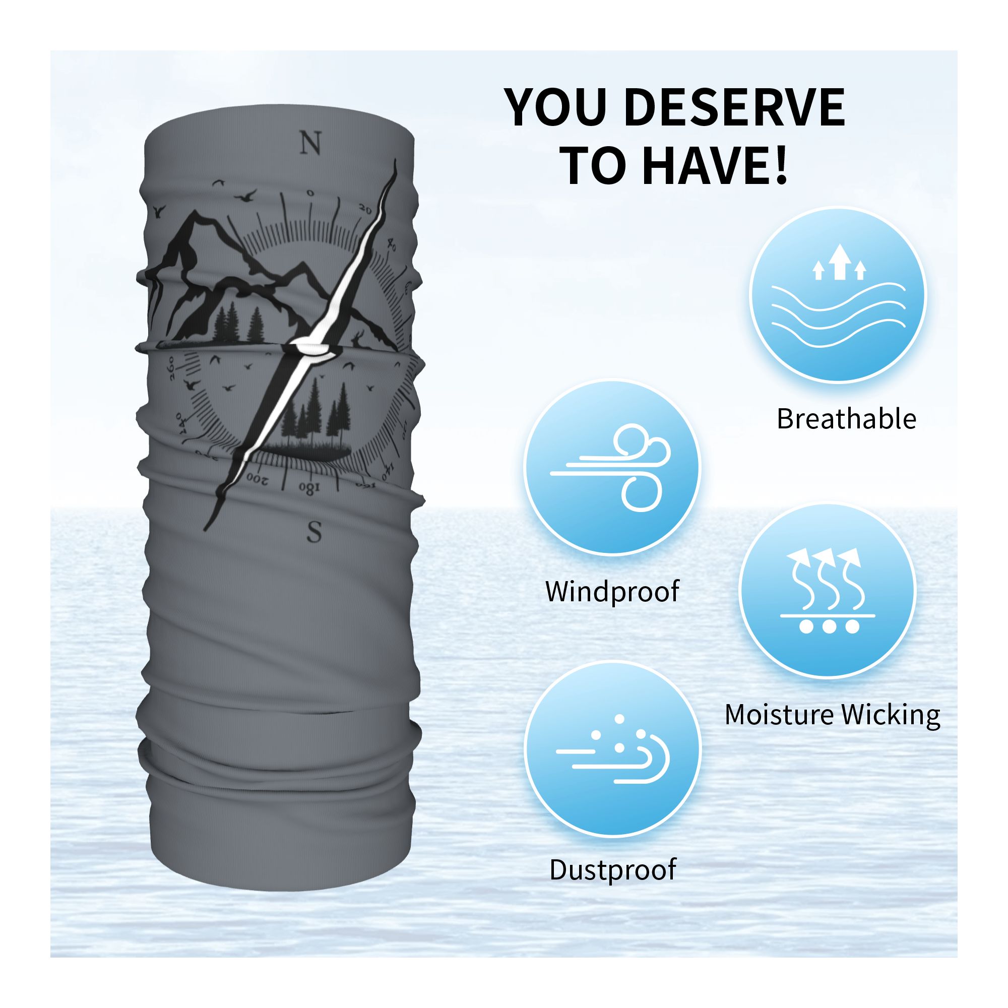 Custom Adventure Compass Winte - огляд і ціна Neck Warmer Tube