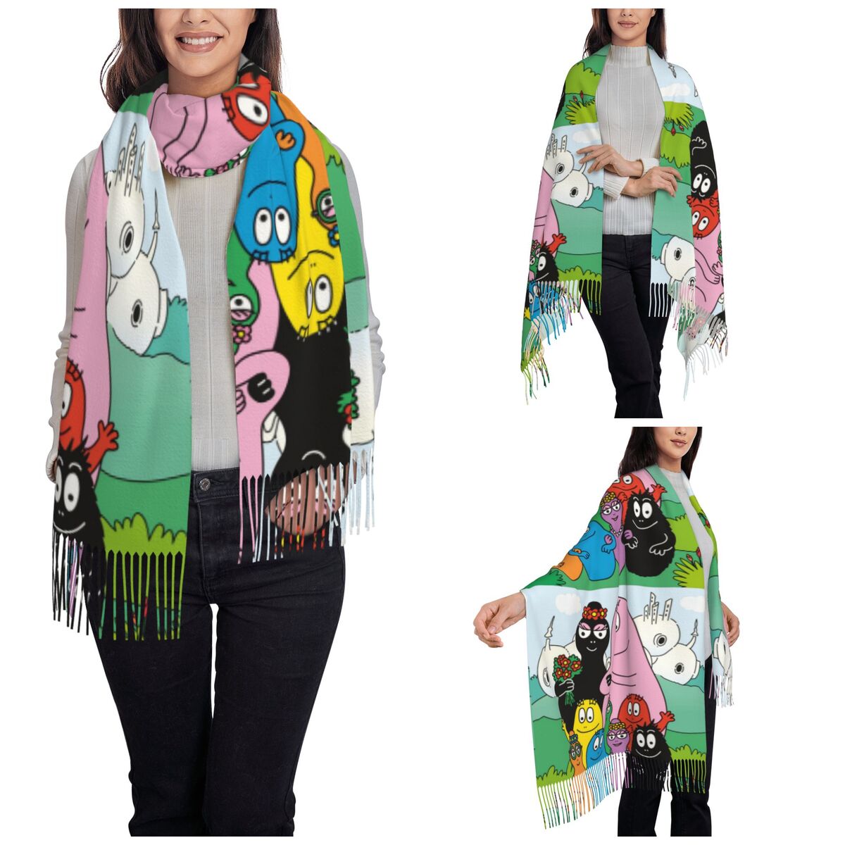Les Barbapapa Family Shawls Wr - огляд і ціна Pashmina Wrap Large