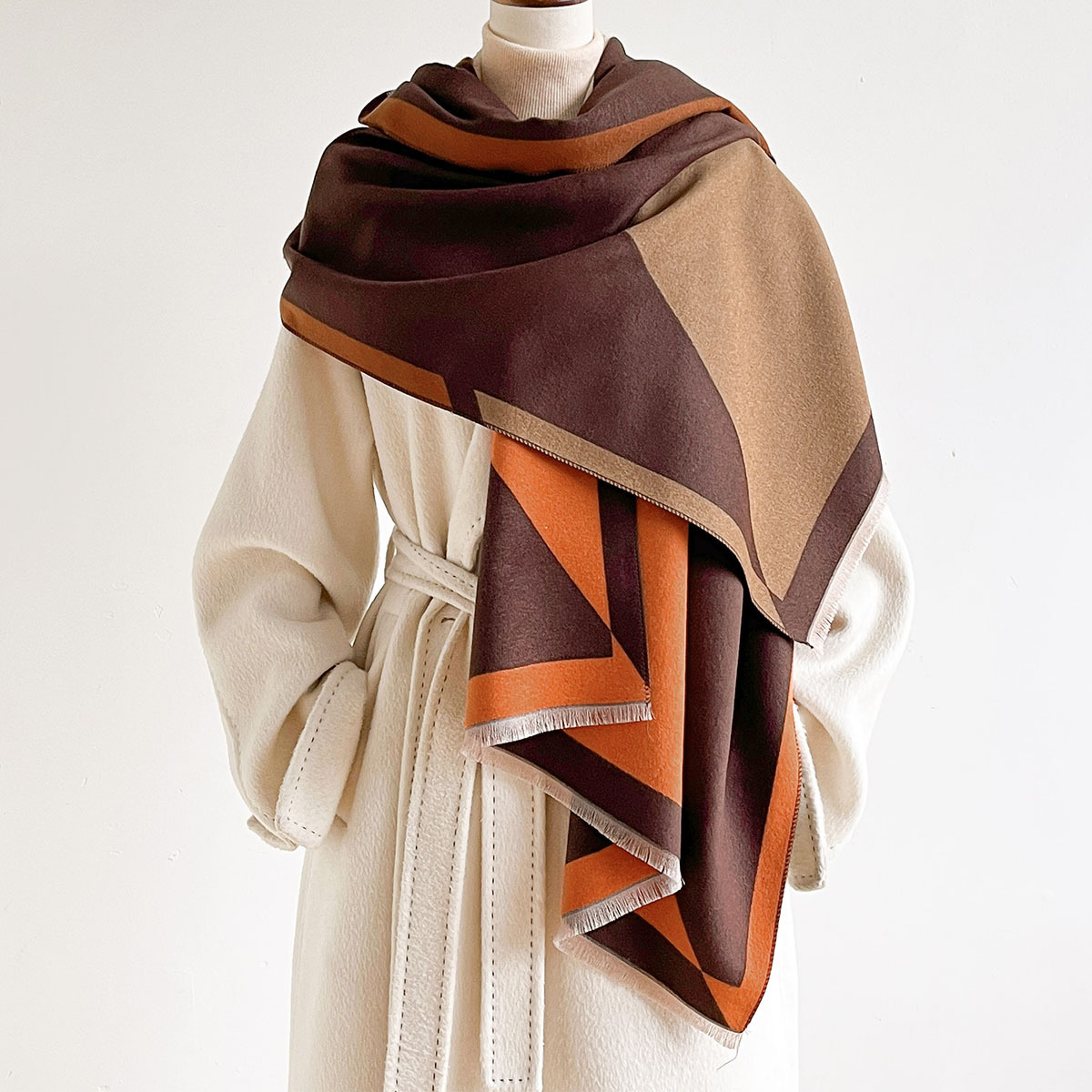Women Imitation Cashmere Scarf - огляд і ціна Pashmina Wrap Large