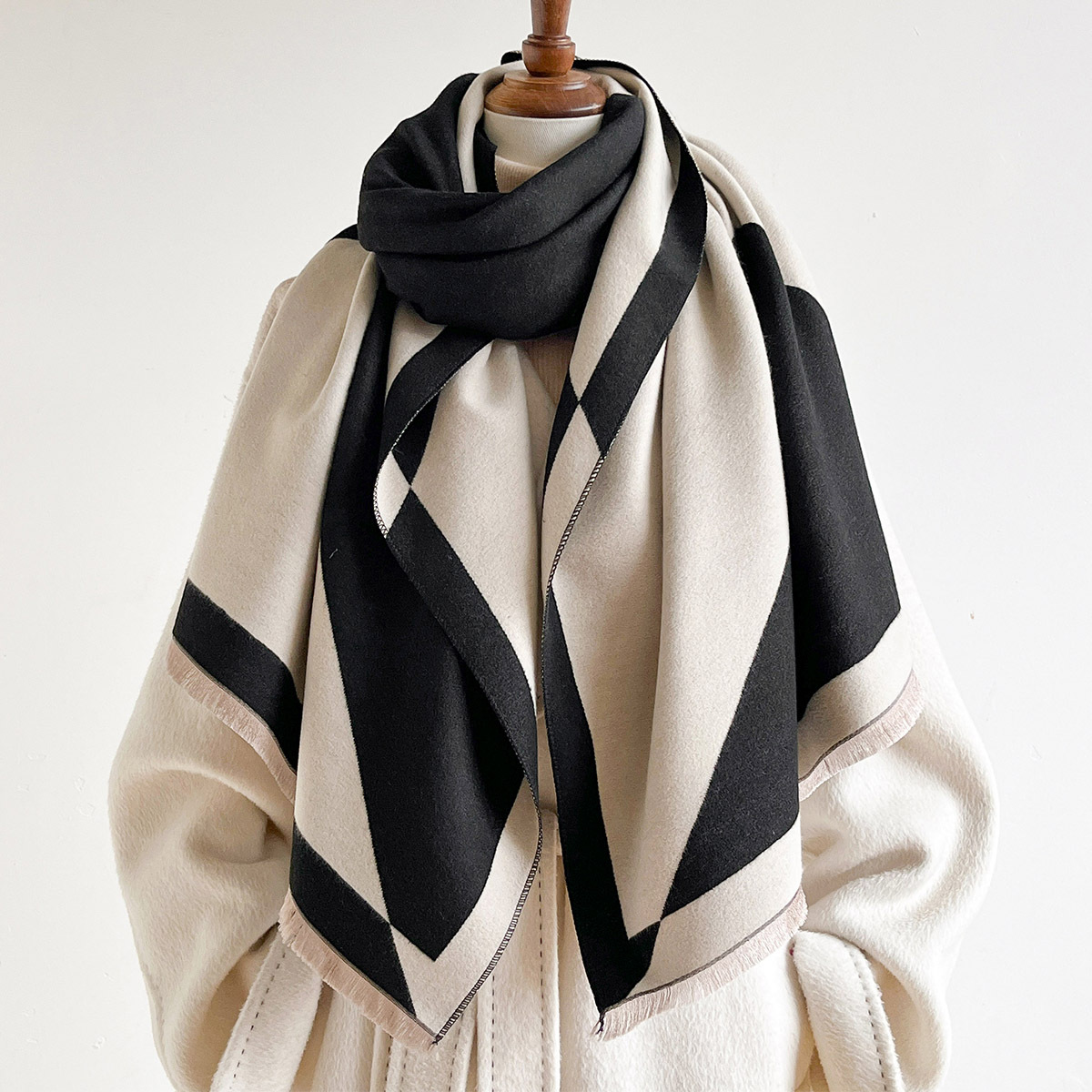 Women Imitation Cashmere Scarf - огляд і ціна Pashmina Wrap Large