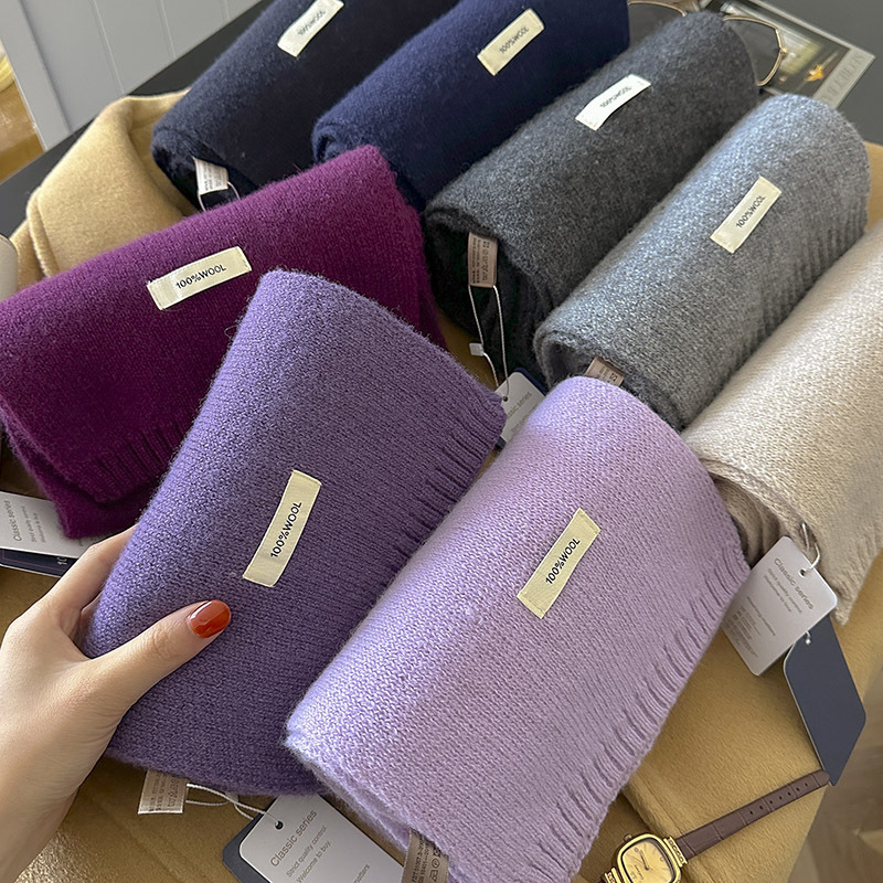 48-Color Pure Wool Scarf Autum - огляд і ціна Muffler Men Wool
