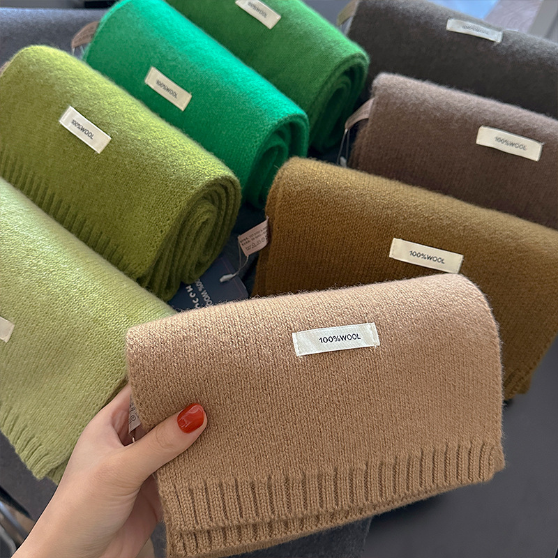 48-Color Pure Wool Scarf Autum - огляд і ціна Muffler Men Wool