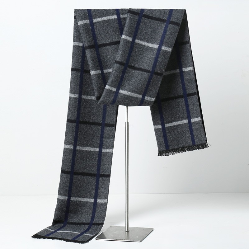 Designer Brand Plaid Men Scarv - огляд і ціна Muffler Men Wool