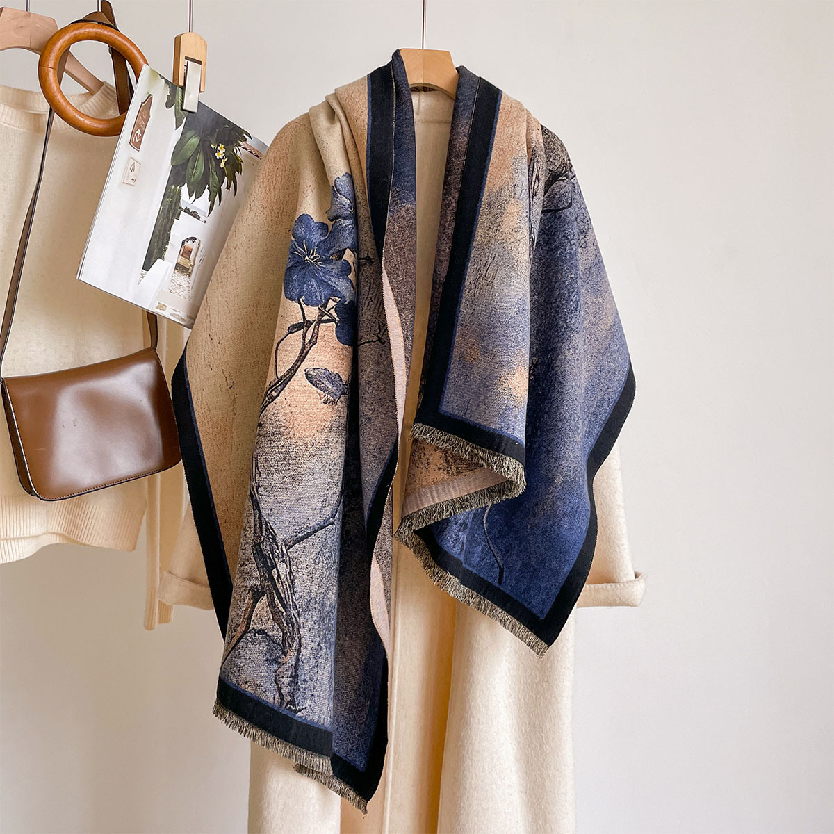 Women Imitation Cashmere Scarf - огляд і ціна Pashmina Wrap Large
