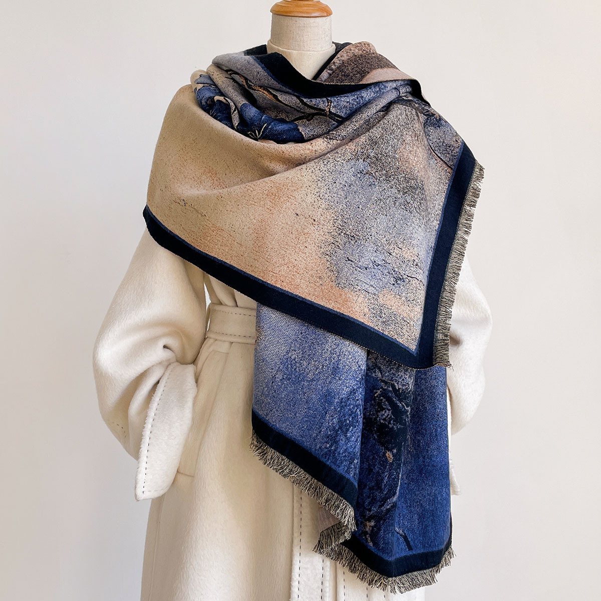 Women Imitation Cashmere Scarf - огляд і ціна Pashmina Wrap Large