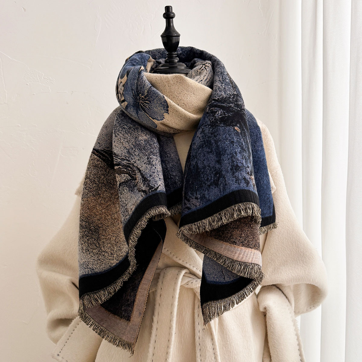 Women Imitation Cashmere Scarf - огляд і ціна Pashmina Wrap Large