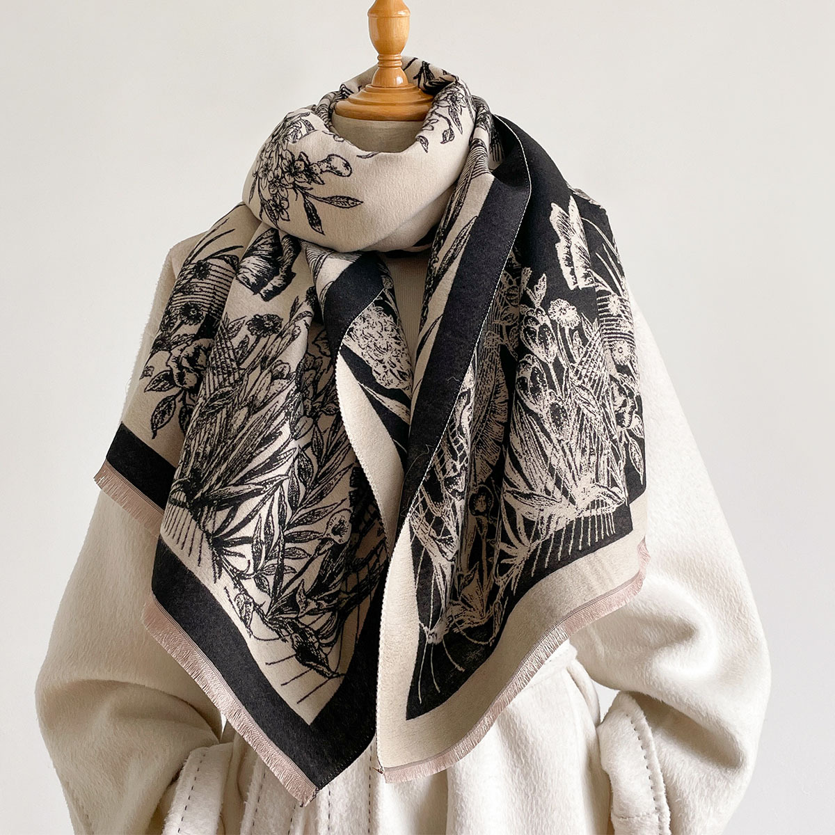 Imitation Cashmere Scarf Women - огляд і ціна Pashmina Wrap Large